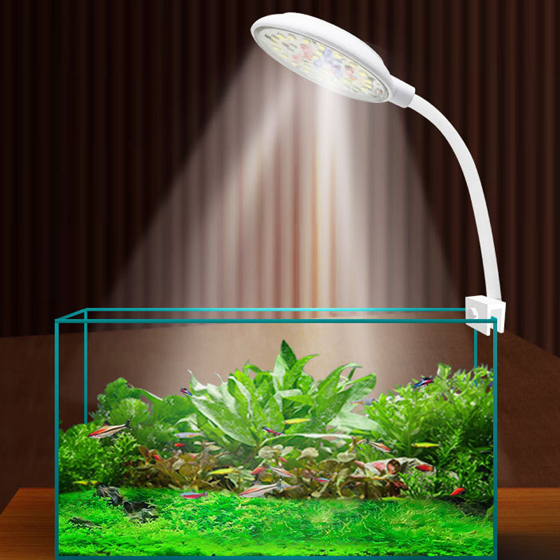 Aquarium Plant Growth Light - USB Fish Tank Small Clip Light