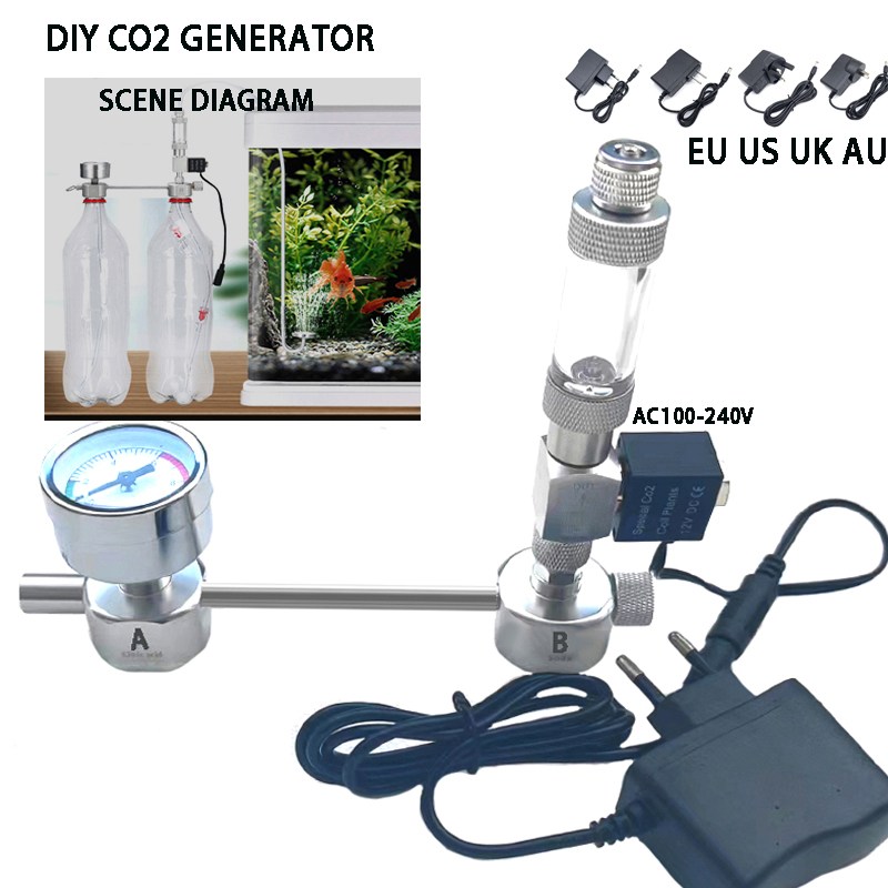 Planted Aquarium Supplies - Aquarium DIY CO2 Generator System Kit