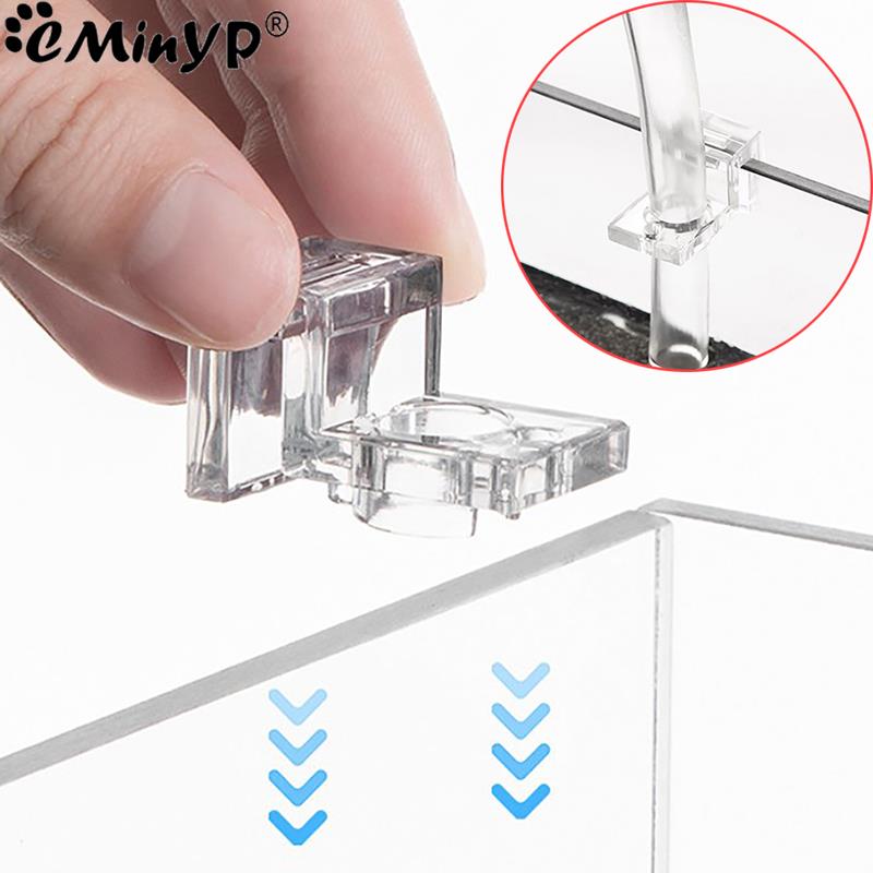 Aquarium Plant Holder - 4Pcs Fish Tank Acrylic Clips for