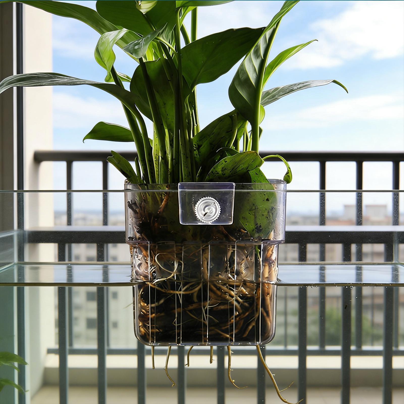 Transparent Hangable Aquarium  - Aquarium Plant Holder 评论和价格