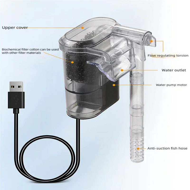 Mini Suspended USB Filter for  - Planted Aquarium Cleaning 评论和价格