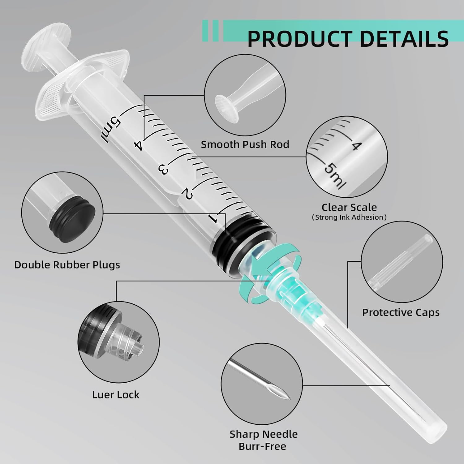 5ml Luer Lock Syringe, Suitabl - Planted Aquarium Supplies 评论和价格