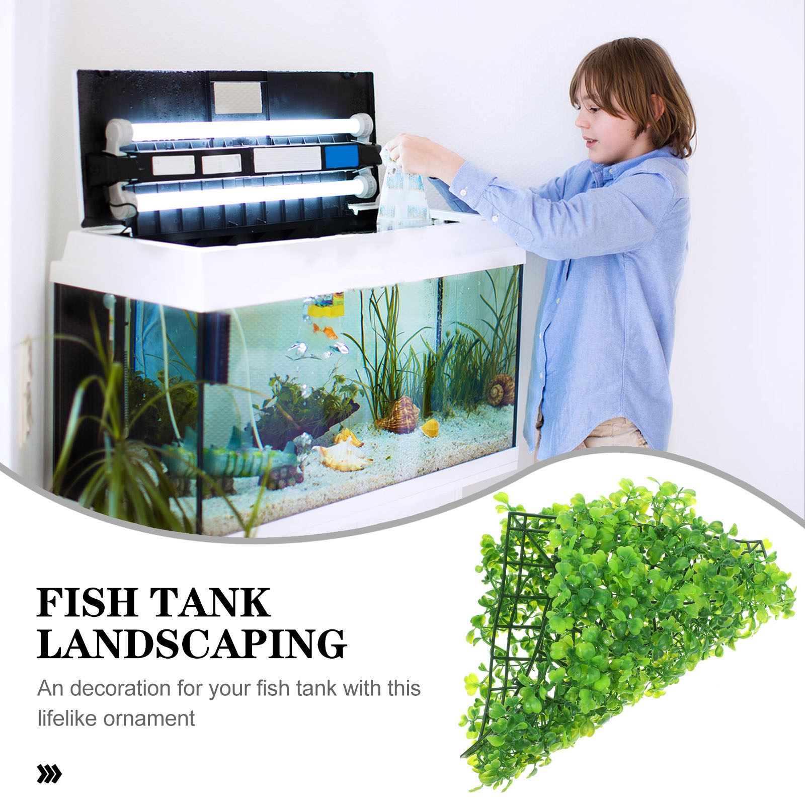 Fake Fish Tank Grass Realistic - Aquarium Plant Grass 评论和价格